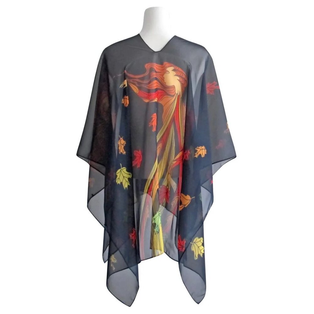 Maxine Noel Leaf Dancer Kimono Scarf NWT NEW